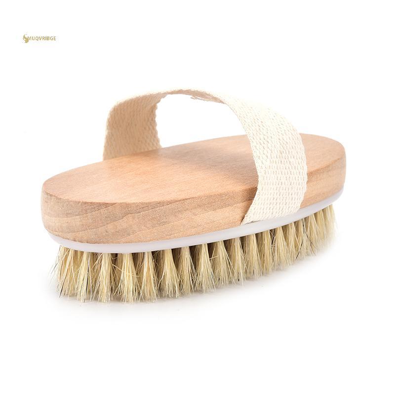 MUQV Mới 1 Da Khô Toàn Thân Bàn Chải Lông Tự Nhiên Mềm spa Bàn Chải Tắm Massage Nhà n