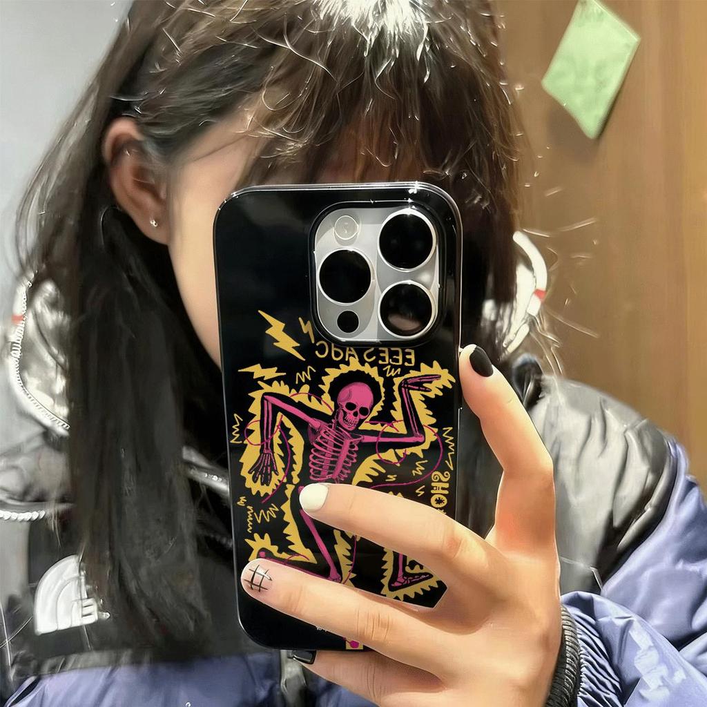 Mô hình lạ cho trường hợp điện thoại 17 16pro iPhone 15 Jelly Case 14 13pro11 Bề mặt sáng