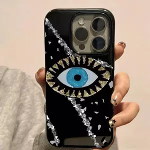 Leopard Eye cho 17 16pro trường hợp iPhone 15 Jelly Case 14 13pro11 bề mặt sáng