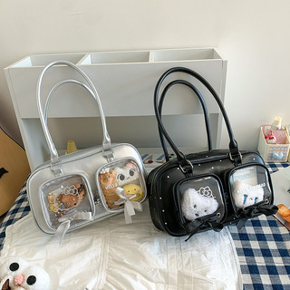 Dây đeo bướm Hello Kitty in hình túi đeo vai itabag PVC trong suốt dành cho nữ