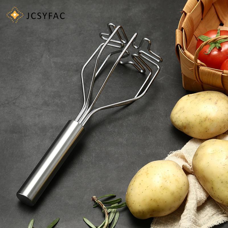 JCSYFAC Nhà Bếp Máy Nghiền Khoai Tây Dụng Cụ Inox Khoai Tây Masher Hướng Dẫn Sử Dụng Trái Cây Rau Áp Lực Bùn Máy Nhà Bếp Máy Nghiền Thực Phẩm Mới