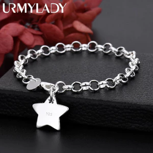 Vòng tay charm ngôi sao bạc 925 sang trọng, phù hợp dự tiệc cưới