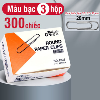 Ghim kẹp giấy A4 chất liệu cao cấp, xi mạ chống rỉ sét hiệu quả - Phụ kiện kẹp giấy tờ văn phòng phẩm đẹp và bền bỉ