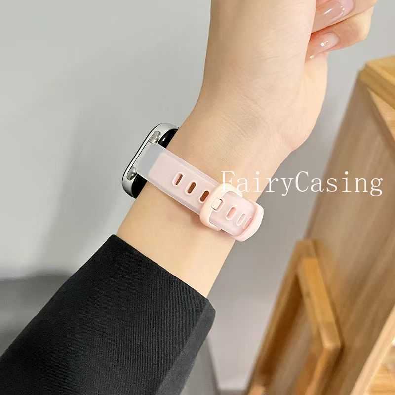 Dây đeo silicon hai tông màu Jelly cho Huawei Watch Fit 4 4Pro Band Vòng đeo tay thể thao cho Huawei Fit3 Fit2 Dây đeo đồng hồ thay thế