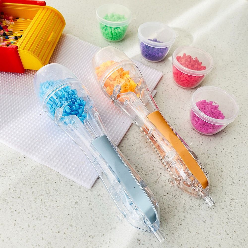 ESSENCEH Perler Bút Bấm Tự Động Hạt, Sáng Tạo Nhanh, Tiết Kiệm Thời Gian, Hỗ Trợ Dự Án Thủ Công DIY