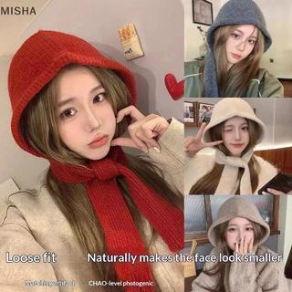 Misa Balaclava Bonnet Nữ - 2 Trong 1, Dệt Kim Giữ Ấm Cho Mùa Đông