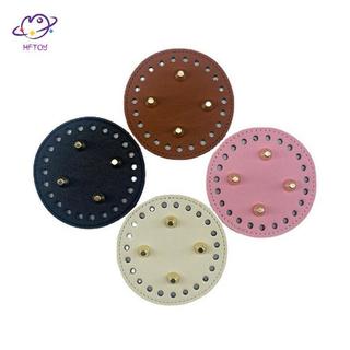 HFTOY Đáy Tròn Cho Túi Dệt Kim Da PU Đế Túi Phụ Kiện Handmade Đáy DIY Móc Miếng Lót Túi Da Dệt Đáy ~