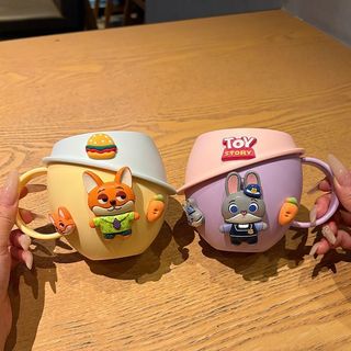 Crazy Animal City Trẻ em Cốc đựng bàn chải đánh răng dễ thương Bao gồm cốc nước súc miệng và bàn chải đánh răng Thích hợp cho gia đình