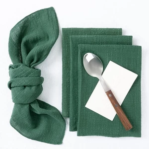 Yoo Thanh Lịch Cotton Mềm Khăn Ăn Cho Gia Đình Bữa Tối Trang Trí Bàn Giáng Sinh Cho Gia Đình Bữa Ăn Và Sự Kiện