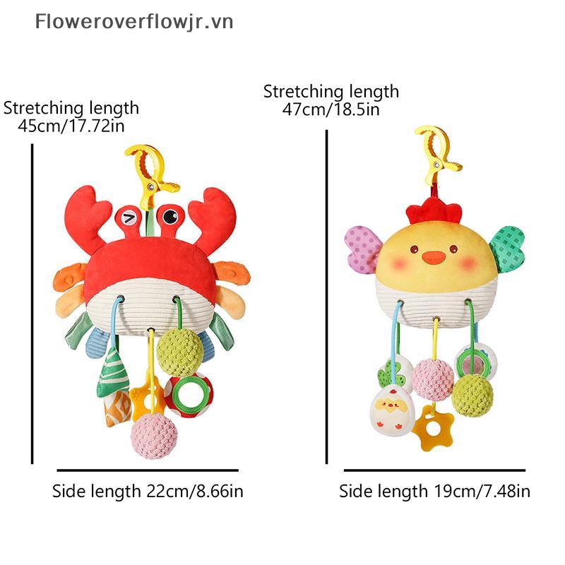 Đồ chơi dây kéo động vật FJR Montessori - Đồ chơi lục lạc & cổ vũ cho trẻ sơ sinh cho giường ngủ HOT