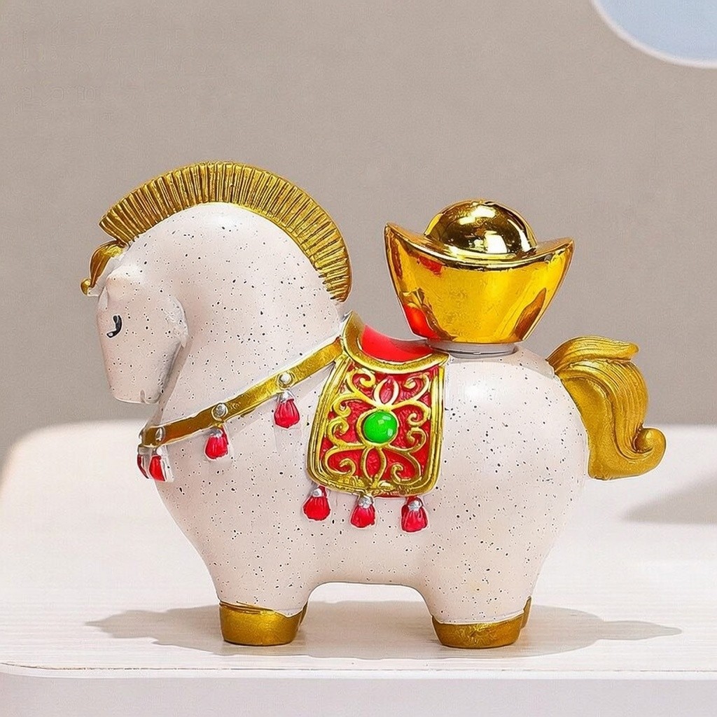 Tượng Ngựa Mini Phong Thủy Mã Đáo Thành Công Hút Tài Lộc - Ngựa Tài Lộc Decor Bàn Làm Việc Quà Tặng Khai Trương May Mắn