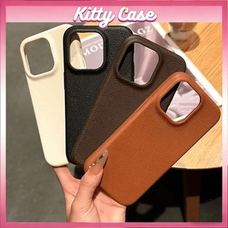 Ốp lưng da vân xịn màu sắc iPhone 11/12/13/XR/14/15/16/17/7/XR Pro Max Plus Tông màu trơn Ốp lưng tròn cao cấp