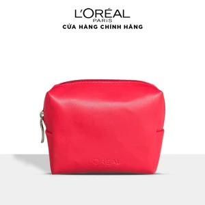 Túi đựng mỹ phẩm simili màu đỏ L'Oreal Paris
