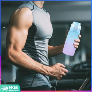 Bình Nước Không Khí 600ML Tritan Với 7 Hạt Hương Vị Trái Cây Hương Thơm Chai Nước Uống Thích Hợp Cho Thể Thao Ngoài Trời