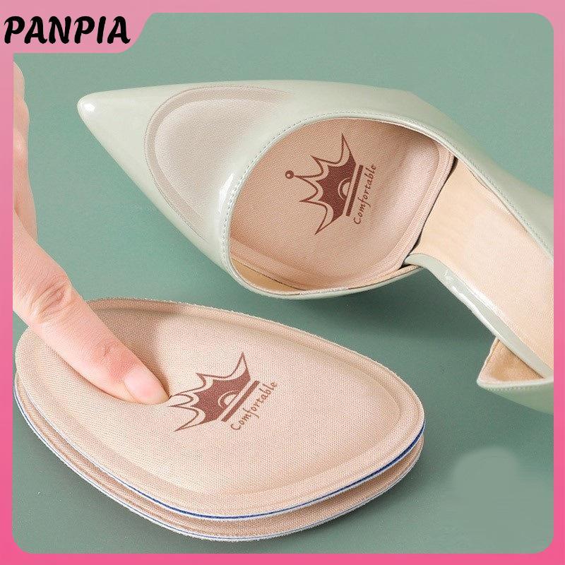 PNPIA- 1 Cặp Nửa Đế Cho Giày Chèn Chân Trước Đệm Đế Chống Trơn Trượt Giảm Kích Thước Giày Cao Gót Giảm Đau Thoáng Khí Hút Mồ Hôi Miếng Lót Giày
