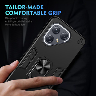 Dành Cho Tecno POVA 7 Ultra / 7 Neo 4G / 5G Ốp điện thoại Chiến Binh Thiết Kế Lưng Cứng Có Giá Đỡ Nhẫn Chống Sốc Mềm TPU Nâng Cạnh Vỏ Mỏng