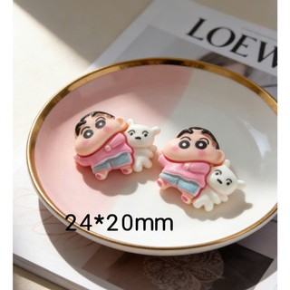 Charm gắn dép: Charm Shin thế giới kẹo ngọt - Set 06 sticker ngọt ngào dễ thương