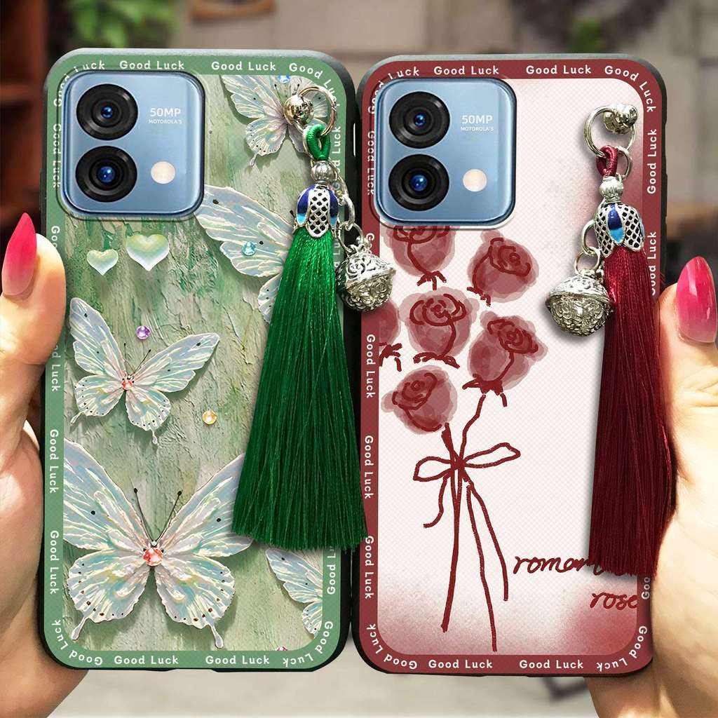 Ốp Điện Thoại Tua Rua Chuông Cho MOTO G Stylus 5G 2023, Bọc Toàn Bộ, Hoạt Hình Graffiti, TPU, Chống Nước, Chống Sốc, Chống Va Đập, Vỏ Mềm