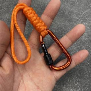 Dây bện ngoài trời đa năng, có khóa D, móc EDC, treo nhanh, chống trộm