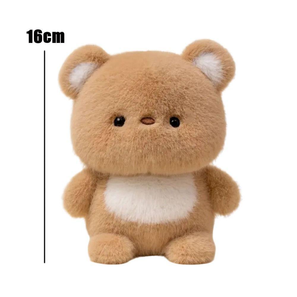 Gối NEAVERLER Thú Nhồi Bông, Búp Bê Đồng Hành Sang Trọng 16cm Sang Trọng, Kawaii Siêu Mềm Gấu Voi Động Vật Sang Trọng Đồ Chơi Bàn Làm Việc
