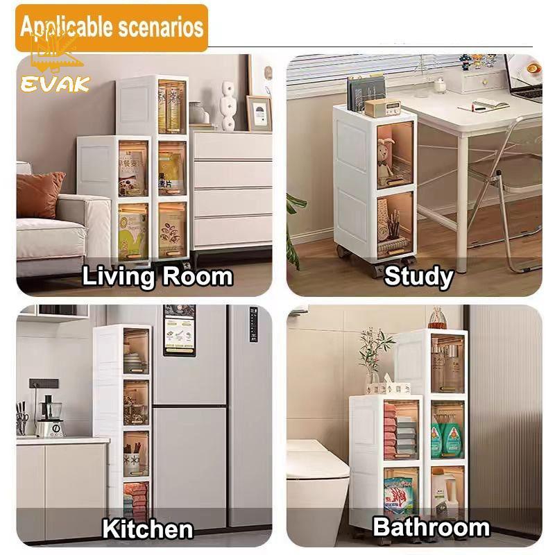 Tủ lưu trữ có thể gập lại Alittlesetrtu, Slim Organizer Ra cho phòng tắm Thức ăn VN