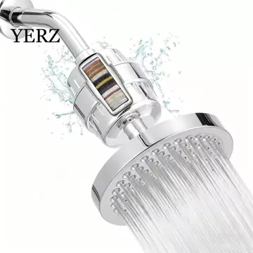 Bộ lọc đầu vòi hoa sen YZ, Vòi phun có thể điều chỉnh Giảm khô da Bộ lọc lọc nước tắm, Phụ kiện phòng tắm 360° Vòi hoa sen lọc nước cứng có thể điều chỉnh