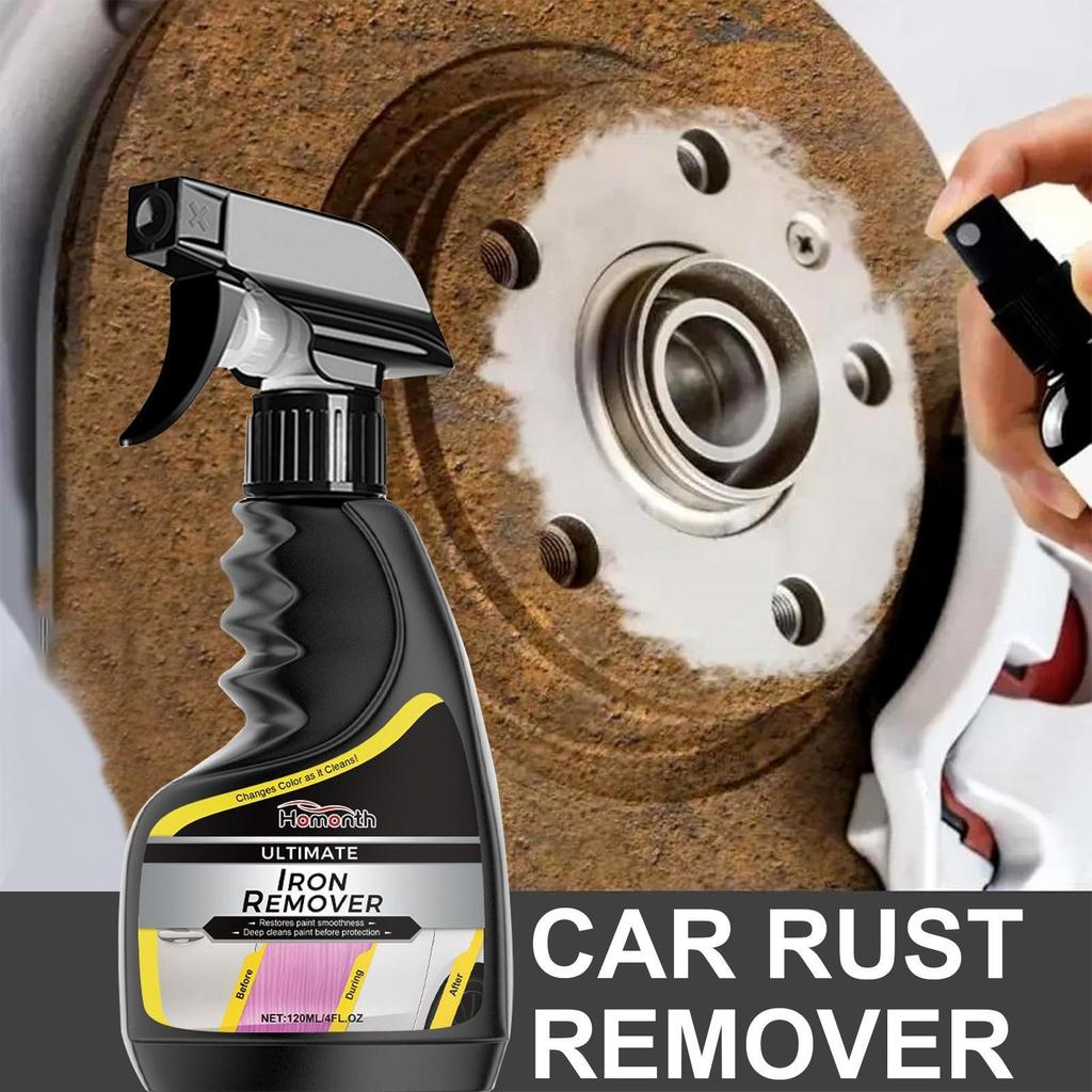 Sắt Tẩy Bánh Xe Bụi Loại Bỏ Rỉ Sét Bảo Vệ 120ml Lớp Phủ Nhẹ Nhàng Chi Tiết Cho Đèn Pha Động Cơ Bánh Xe
