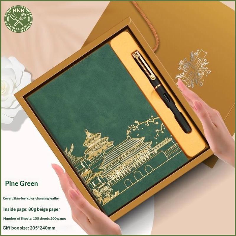 BỘ SỔ TAY A5 CAO CẤP HỘP QUÀ – QUÀ TẶNG VĂN PHÒNG & SỰ KIỆN CÔNG TY – THIẾT KẾ CỔ ĐIỂN
