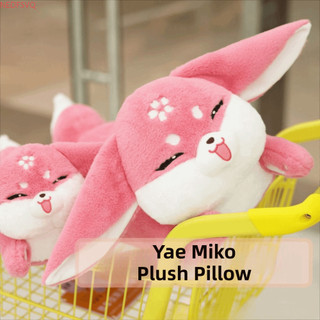 NEDFSQM Yae Miko Đồ chơi sang trọng, Chất liệu mềm Thiết kế hoạt hình Genshin Impact Plush, Trò chơi ngoại vi dễ thương Kawaii Anime Style Plushie Doll Quà tặng sinh nhật