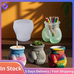 DIY Epoxy Khuôn Thơm Nến Cốc Bảo Quản Bình Silicone Găng Tay Đấm Bốc Thạch Cao Cốc Làm Khuôn