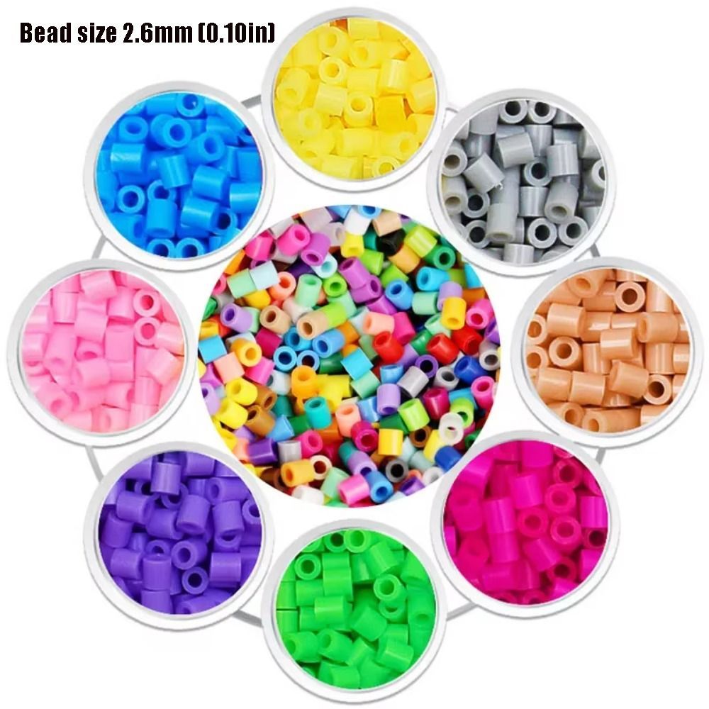 SNUGHOUSE 1000 Hạt Cầu Chì Rải 2.6mm Mini Perler Hama Cao Cấp, Sáng Tạo Thu Nhỏ Thủ Công DIY Giáo Dục