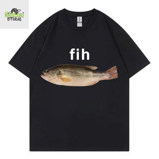 Áo thun nam Fhi Fish với thiết kế hài hước và sáng tạo theo phong cách Âu-Mỹ, phù hợp để mặc thường ngày.