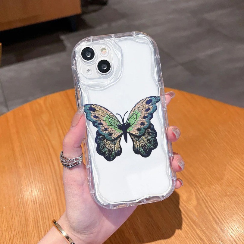 Ốp điện thoại Sóng Bướm Hoa Tre Cho OPPO A5X A5i Pro A6 Pro A5 Pro A18 Vỏ Sóng 3D Ốp điện thoại Mềm