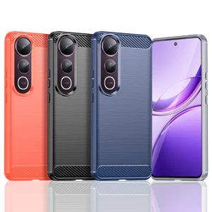 Ốp lưng Vivo V50 Lite Vỏ nhựa TPU mềm bằng sợi Carbon cho Vivo V50 Lite 5G Vỏ điện thoại