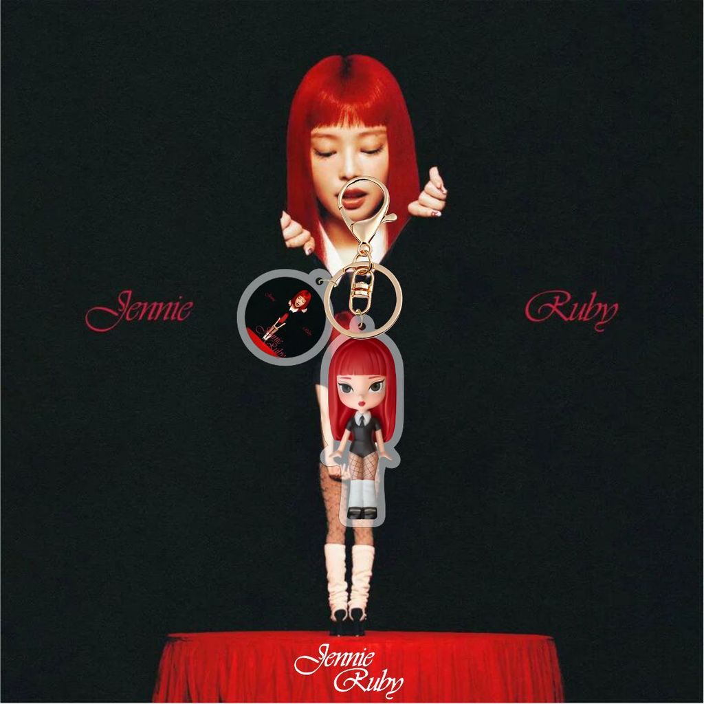 KPOP JENNIE SOLO Acrylic Keychain JENNIE RUBY Album Concept Photo