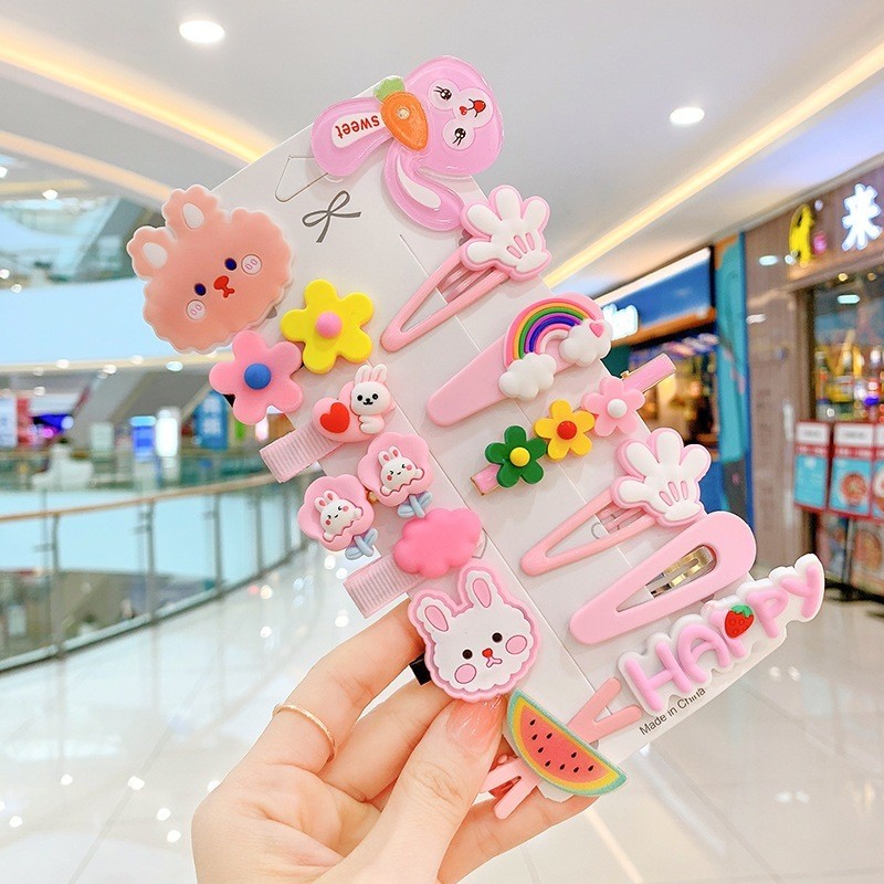 Set Kẹp Tóc Mái Cho Bé Gái, Kẹp Tóc Dễ Thương Cho Bé, Phụ Kiện Tóc