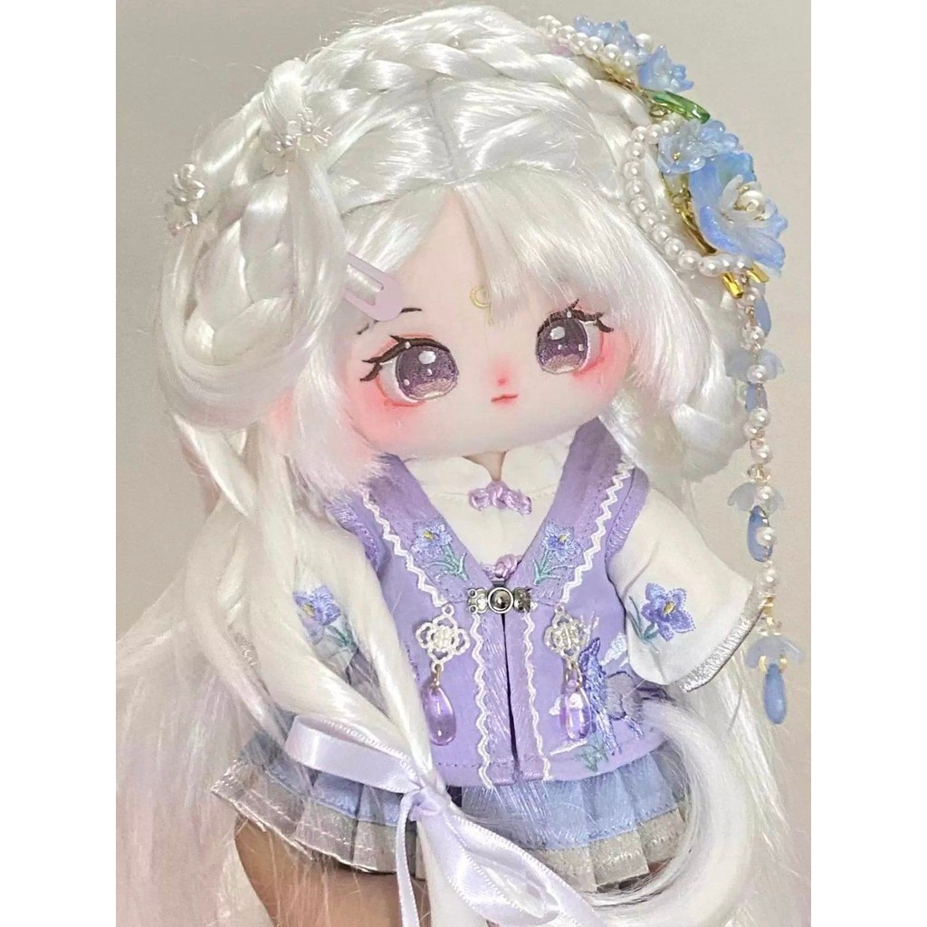 20cm Búp Bê Cotton Bộ Quần Áo Cổ Búp Bê Quần Áo Thay Thế Phong Cách Trung Hoa Đinh Hương Nút Quần Áo Cho Bé Không Có Thuộc Tính 4.3