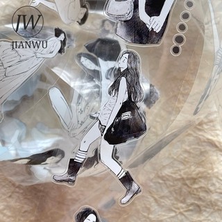 JIANWU 50mm * 10m Vintage Cô Gái Nhân Vật Phong Cảnh Chất Liệu Cắt Băng Thêu Sò PET Sáng Tạo DIY Tạp Chí Văn Phòng Phẩm