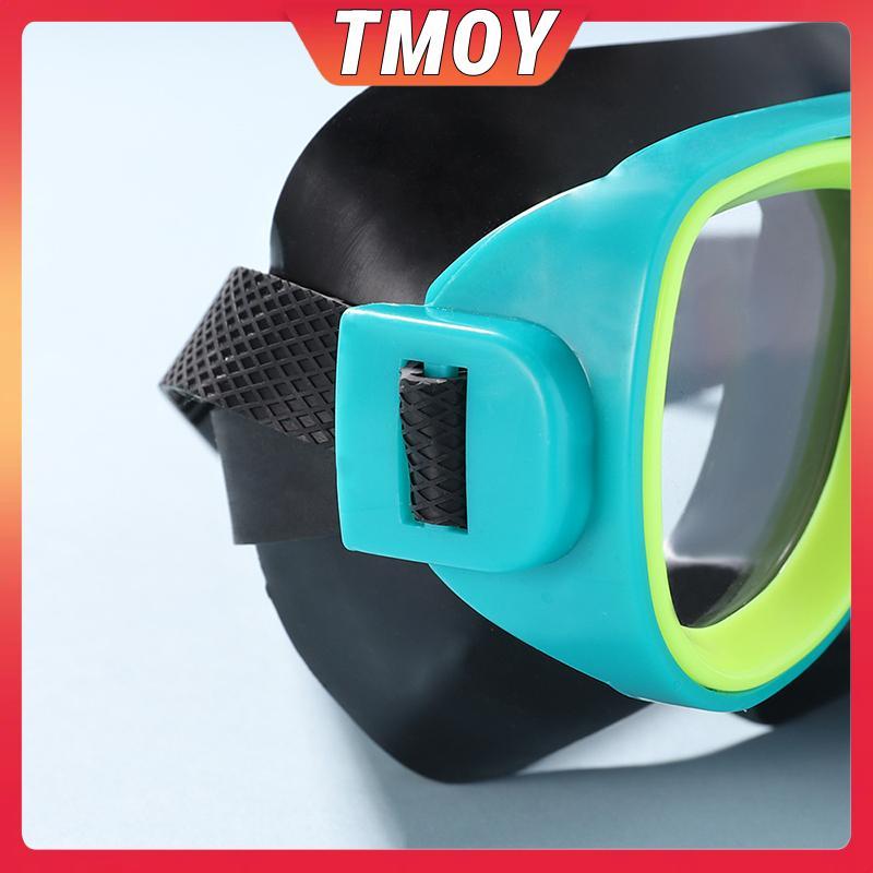 TMOY Kính lặn và bộ ống thở bơi cho trẻ em khung lớn, thiết bị lặn HD