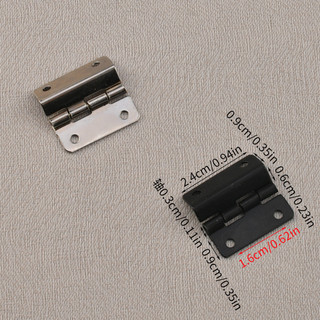 Jingmao Phần Cứng 5cm Hộp Gỗ Hộp Quà Tặng Giảm 30% Góc Phải 4 Lỗ Bản Lề Phần Cứng Phụ Kiện Thích Hợp Cho Bảng 8 Mm LWMP