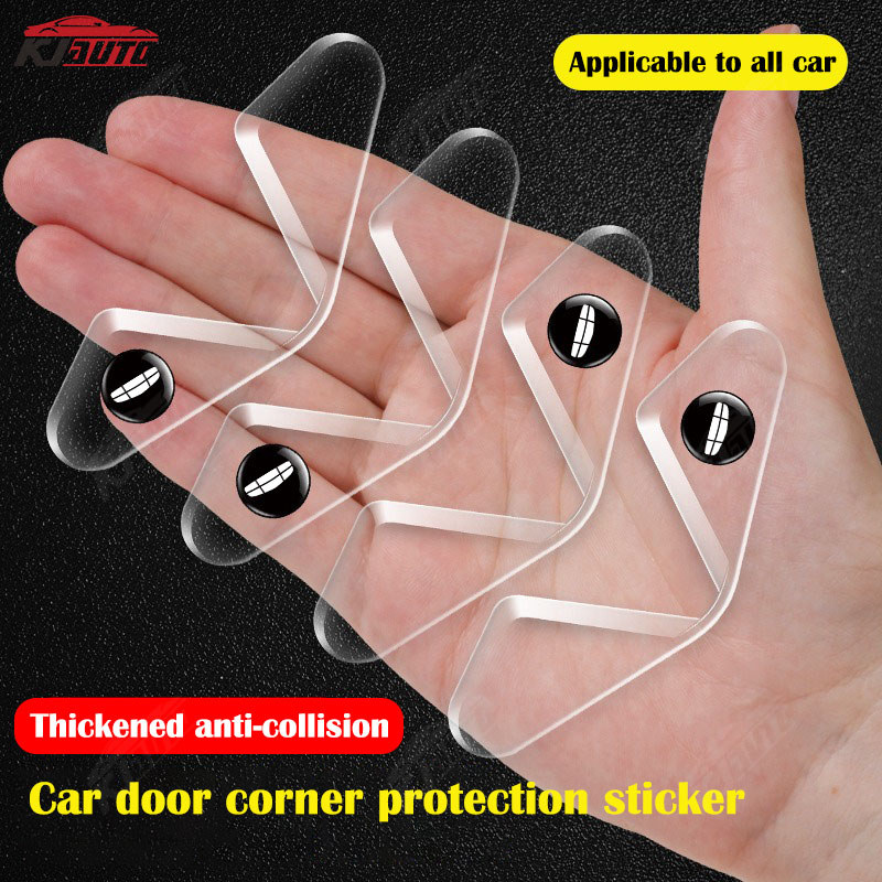 4 Miếng Dán Góc Cửa Ô Tô Geely Cửa Va Chạm Bảo Vệ Cho Coolray Okavango Emgrand Azkarra
