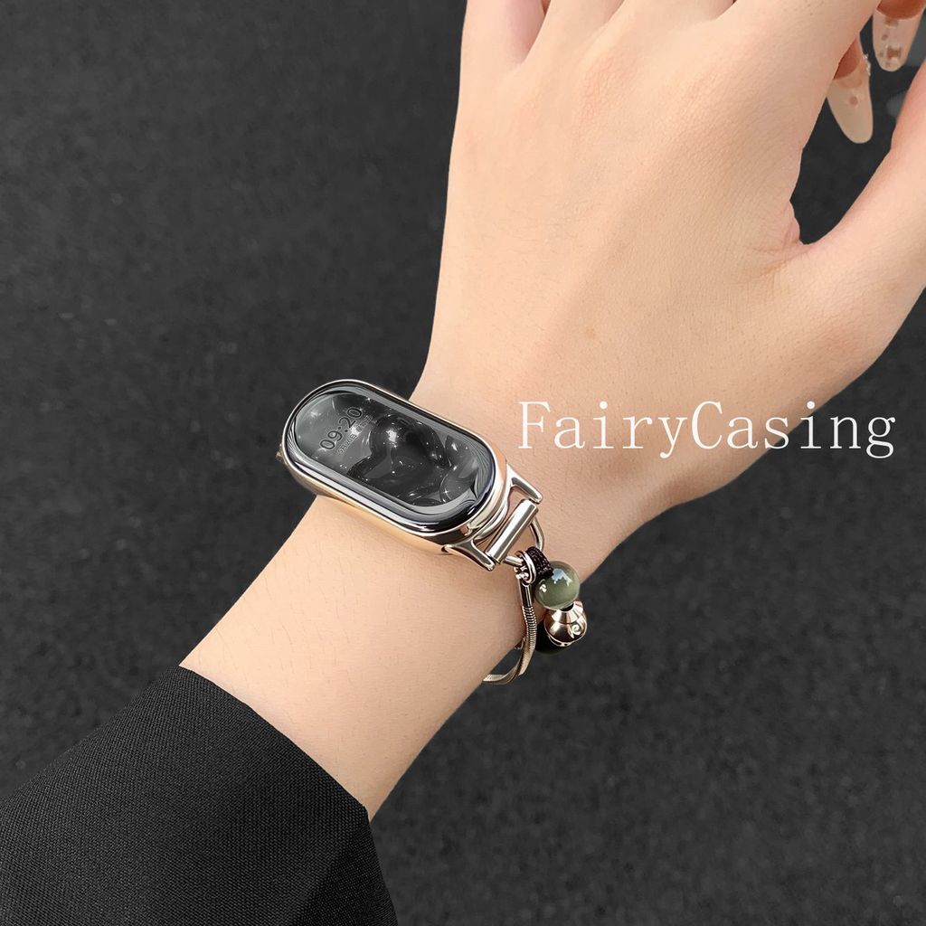 Dây đeo hàng đôi cho Xiaomi Mi 10 9 8 7 6 5 4 3 Dây đeo đồng hồ cho Mi Band 8 9 Hoạt động Vòng tay Trang sức Dây chuyền rắn Phụ kiện