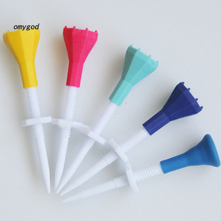 Đồng bộ 5 chiếc Tee nhựa golf nhẹ, bền, ma sát thấp - Perfect cho quà tặng và luyện tập