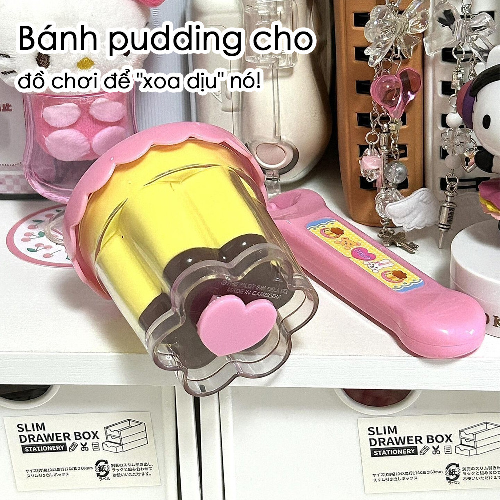 Đồ chơi cho búp bê ăn pudding (1 gói), đồ chơi giả vờ ăn cho bé gái 3-8 tuổi, hoàn hảo cho trò chơi nhập vai với búp bê.