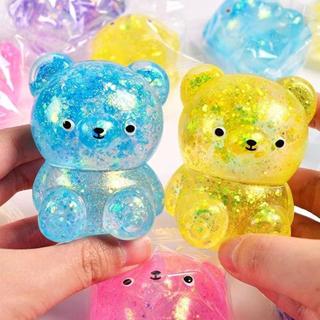 Fidget Gấu Đồ Chơi Squishys Lấp Lánh Gummy Gấu Needoh Động Vật Chống Căng Thẳng Fidget Splat Giải Nén Thông Hơi Đồ Chơi