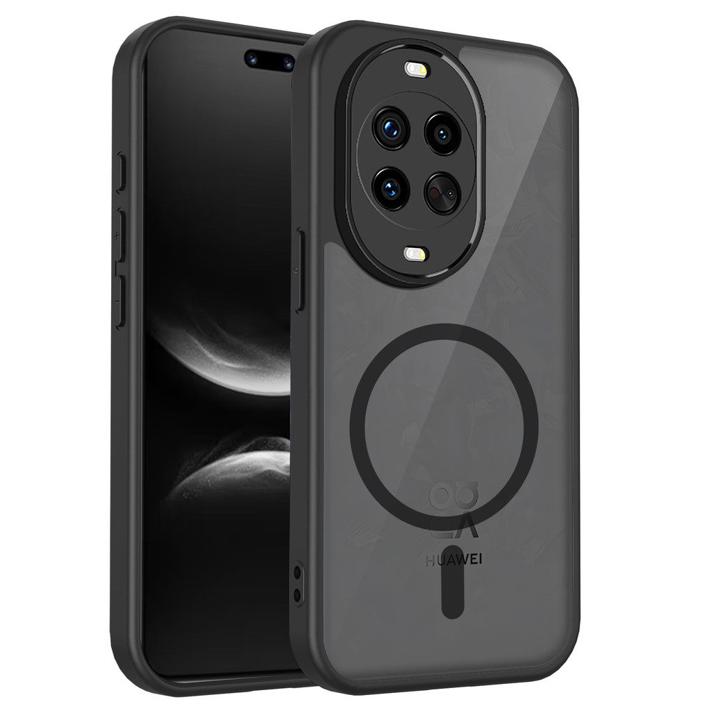 Ốp lưng Huawei Nova 14 Pro Vỏ thu hút từ tính màu đen mờ cho Ốp điện thoại Huawei Nova 14 5G