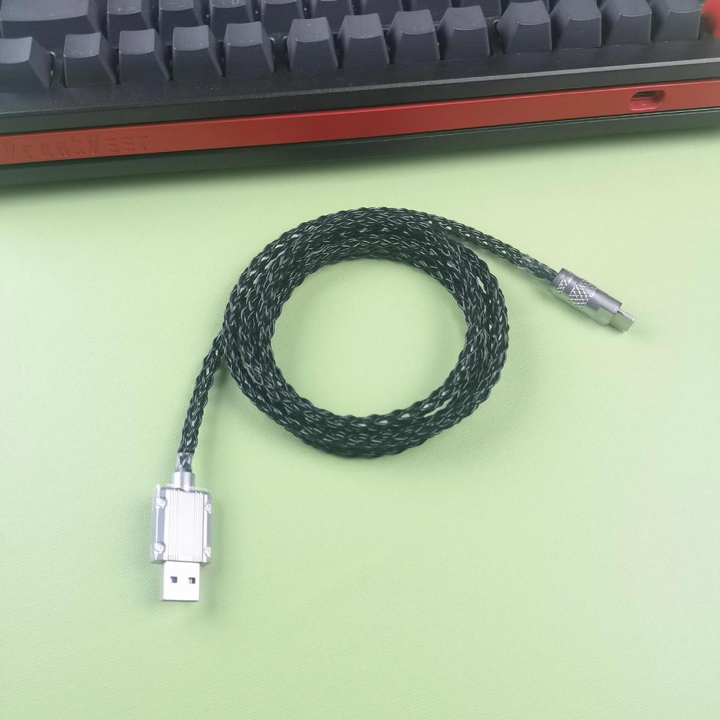 Dây Cáp Bàn Phím Cơ RGB Bọc Dù 8 Lõi Dài 1M3 | KCAP - World of keycaps