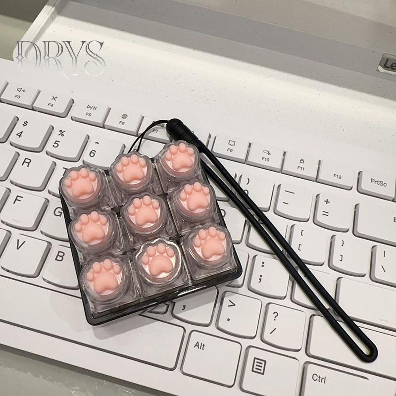 (TFT) 9 Phím Keycaps Bàn Phím Móc Khóa Fidget Đồ Chơi Chống Lo Âu Điểm Keycaps Đảng Giảm Căng Thẳng DIY Keycaps Đồ Chơi Mũ Bàn Phím MỚI