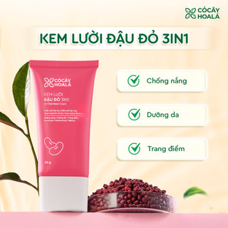 Kem Lười Đậu Đỏ 3in1 25g | Chống Nắng, Dưỡng Sáng Da, Kem Nền Trang Điểm | Nhà Mộc Nhiên