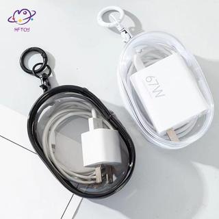 HFTOY 1 Hộp lưu trữ cáp dữ liệu du lịch ngoài trời mới Vỏ bảo vệ di động Hộp sắp xếp Tai nghe đa chức năng Cáp dữ liệu ~